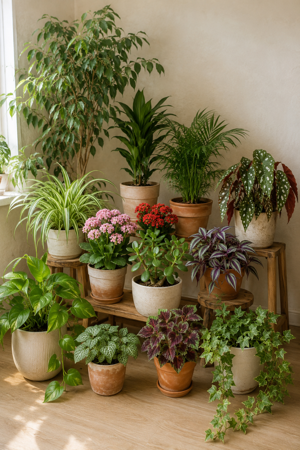 A selection of indoor plants from my personal collection