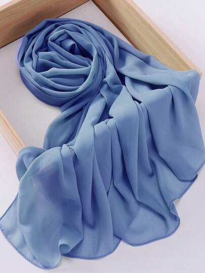 Soft blue hijab