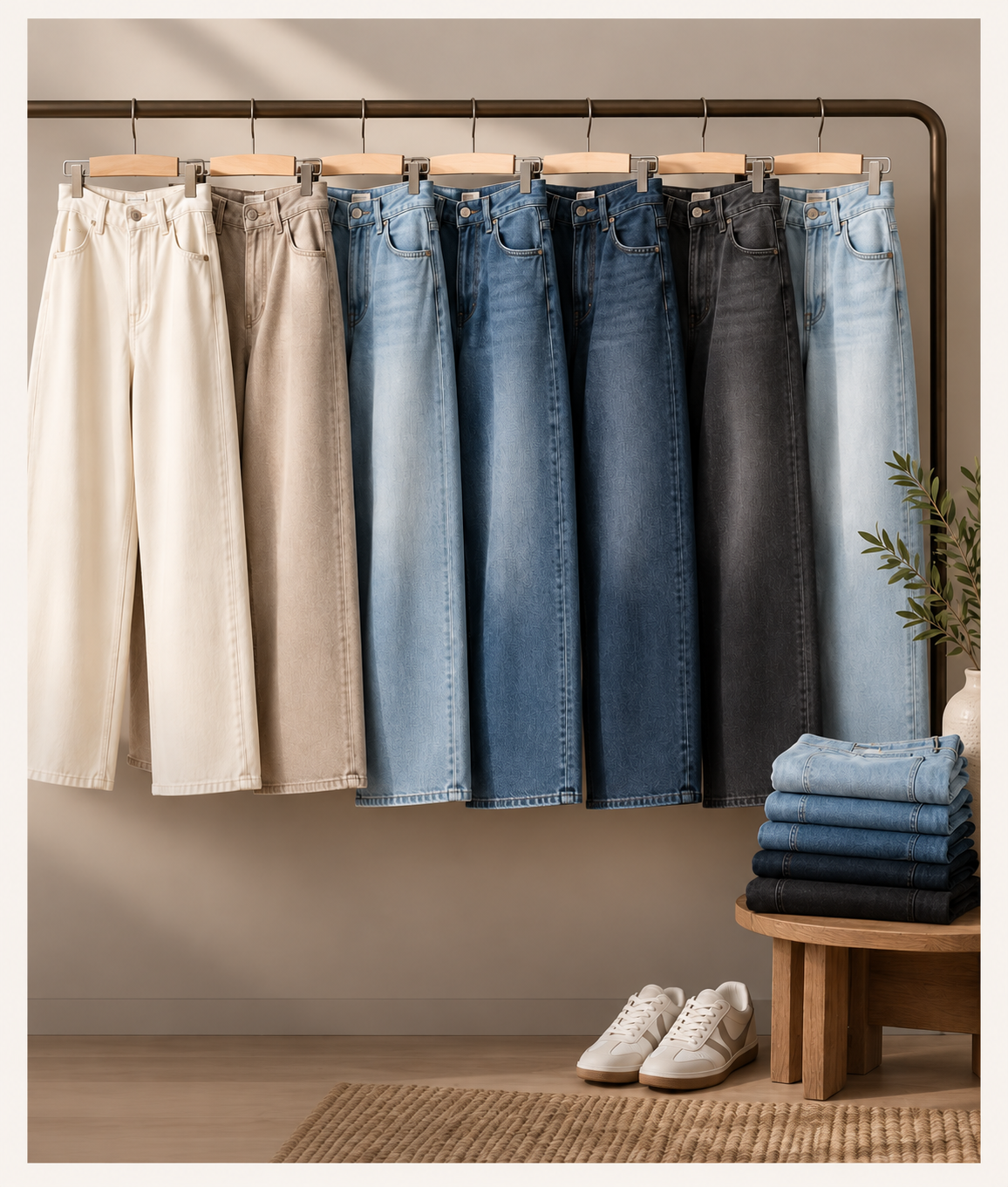 Relaxed denim wardrobe essentials